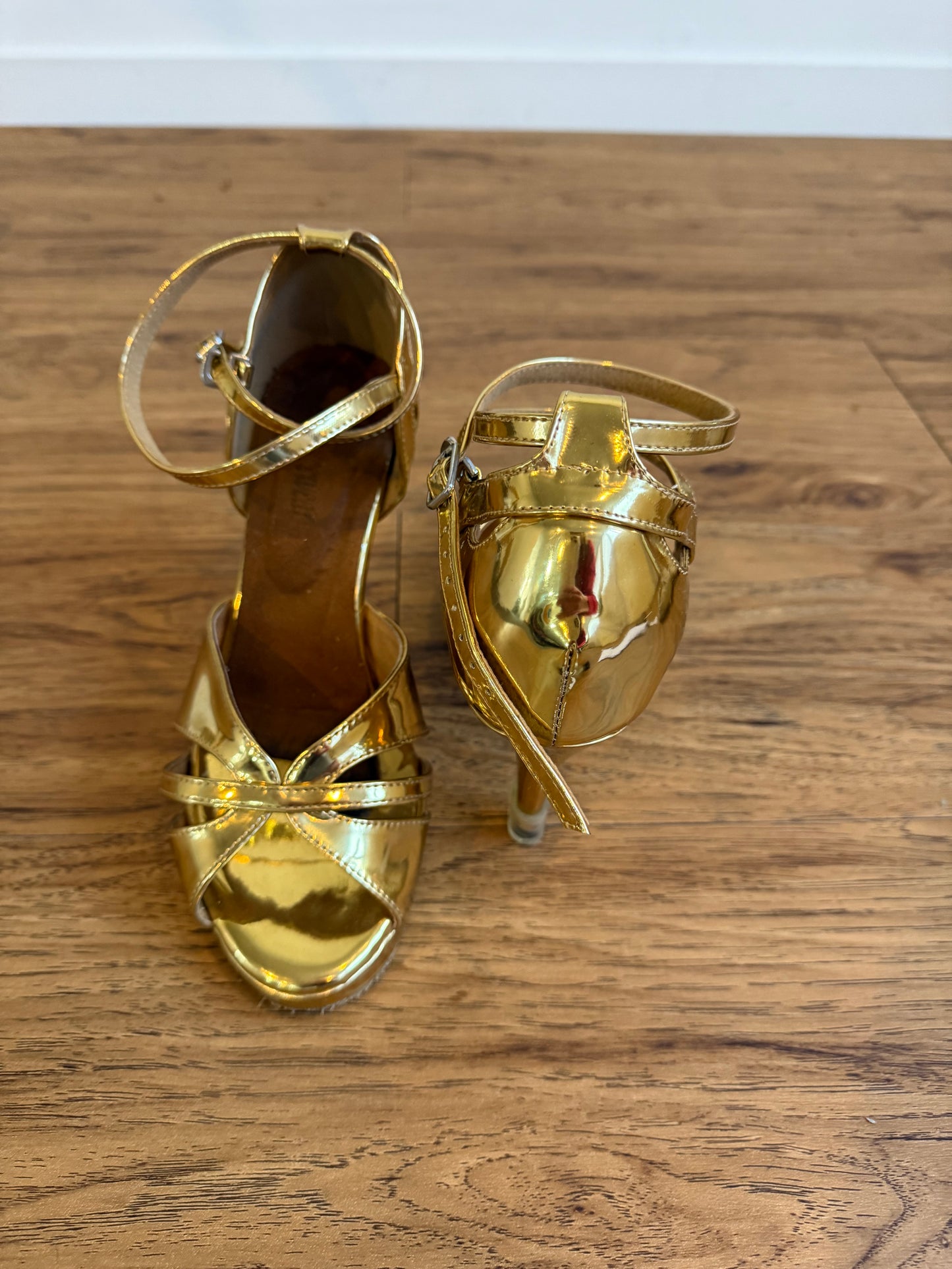#71 Gold Samba Heel