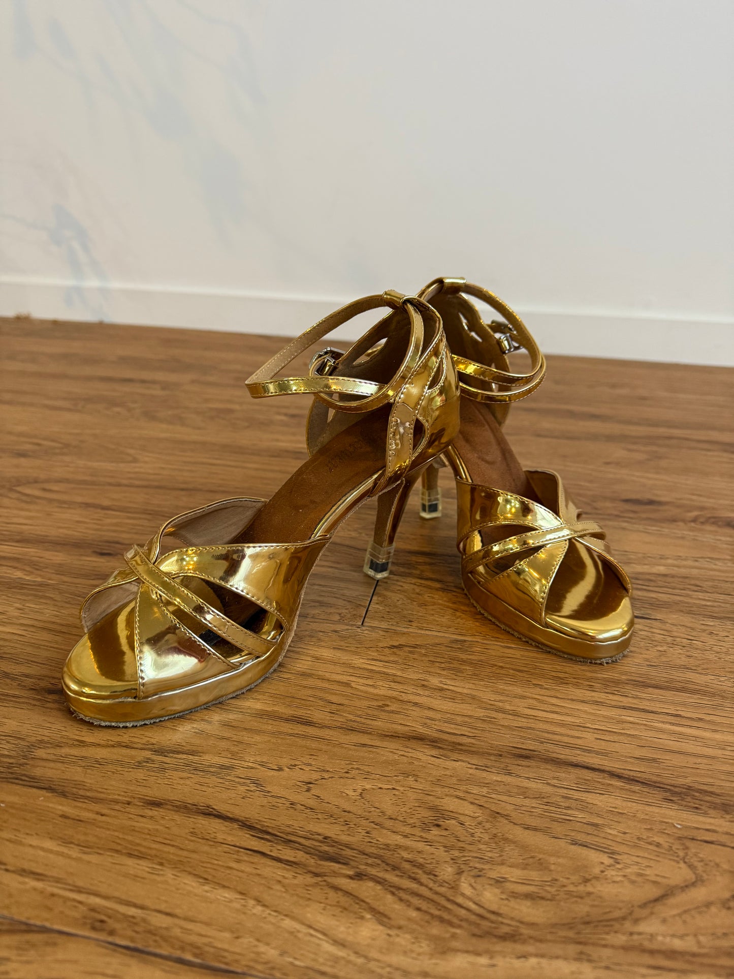 #71 Gold Samba Heel