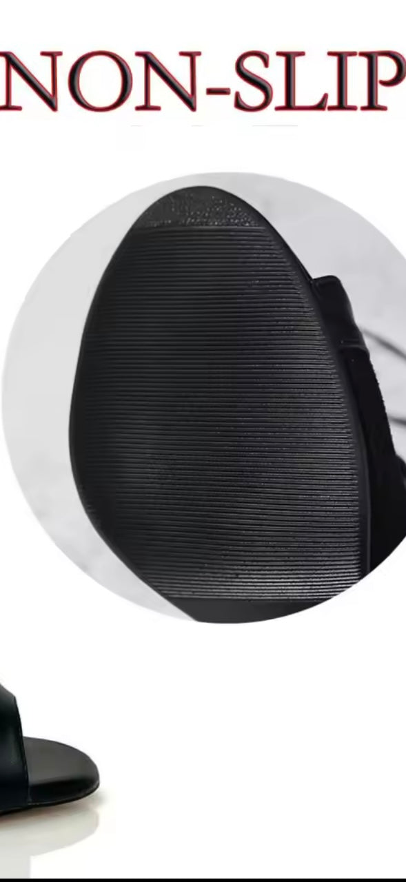 Black Boot 9cm Stiletto Heel Rubber Sole