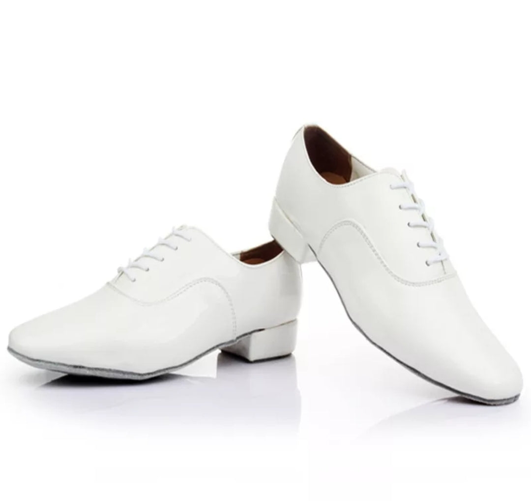 Mens White Latin Dance Shoes