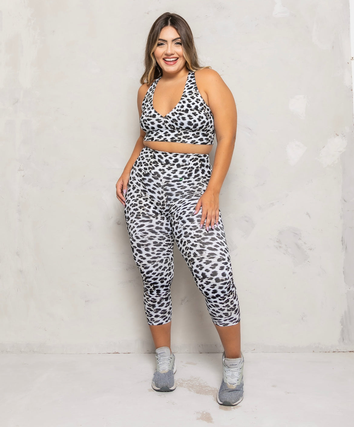 Snow Leopard High Waist 7/8 Legging