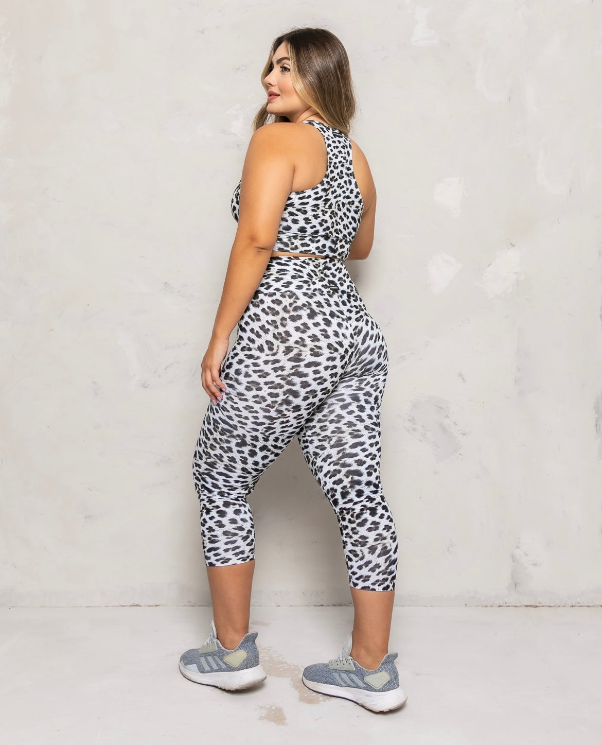 Snow Leopard High Waist 7/8 Legging