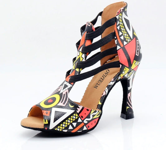 Tribal Print 9cm Heels #52