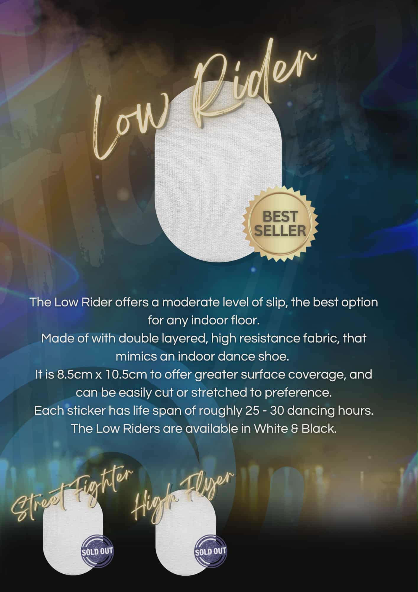 Pivot Stickers 1 pair Black