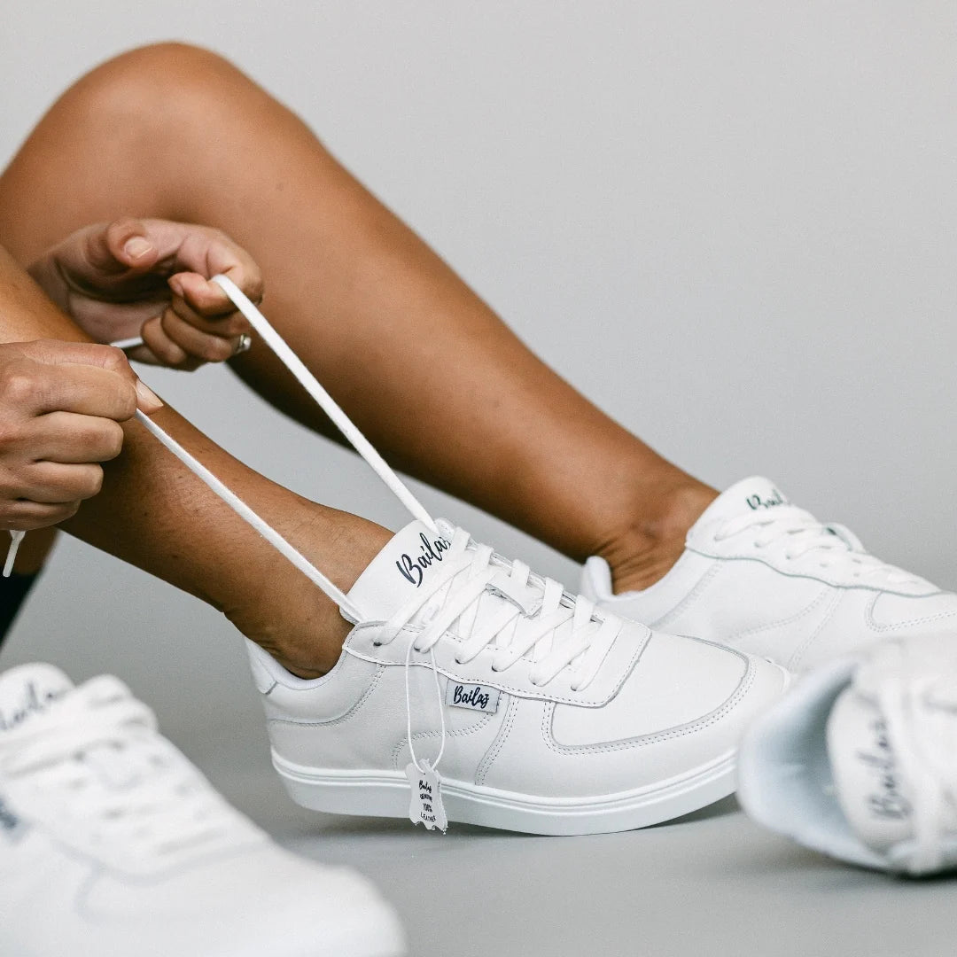 Arctic White Bailaz Dance Sneakers
