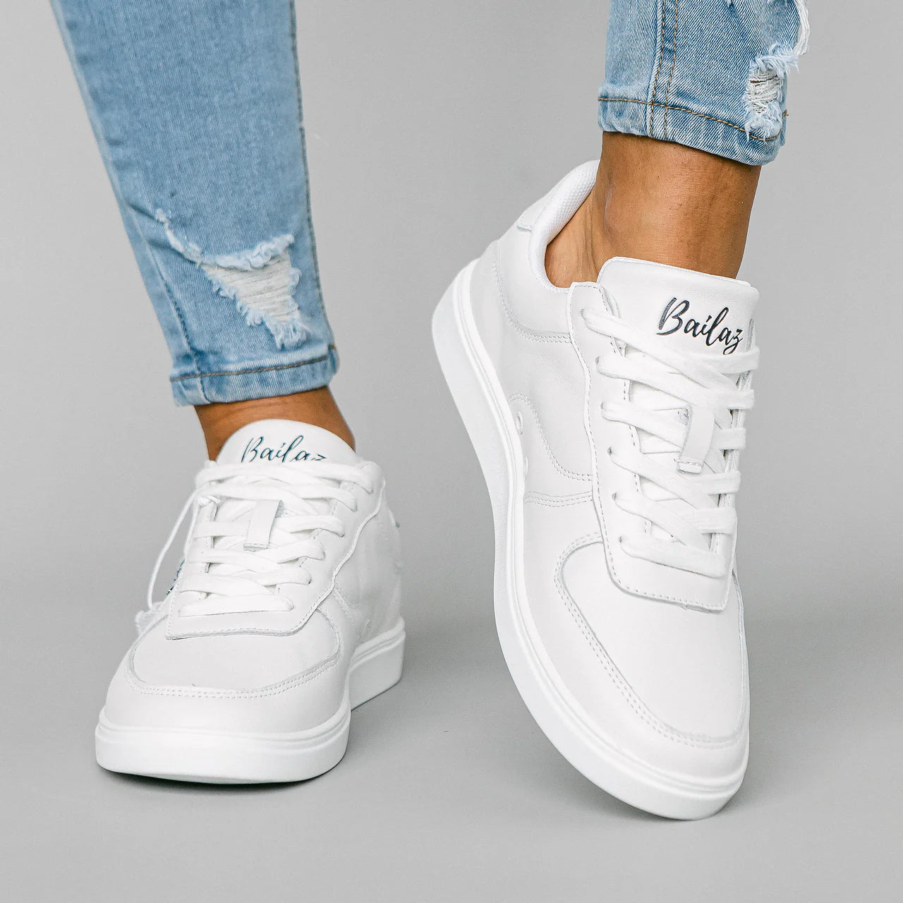 Arctic White Bailaz Dance Sneakers