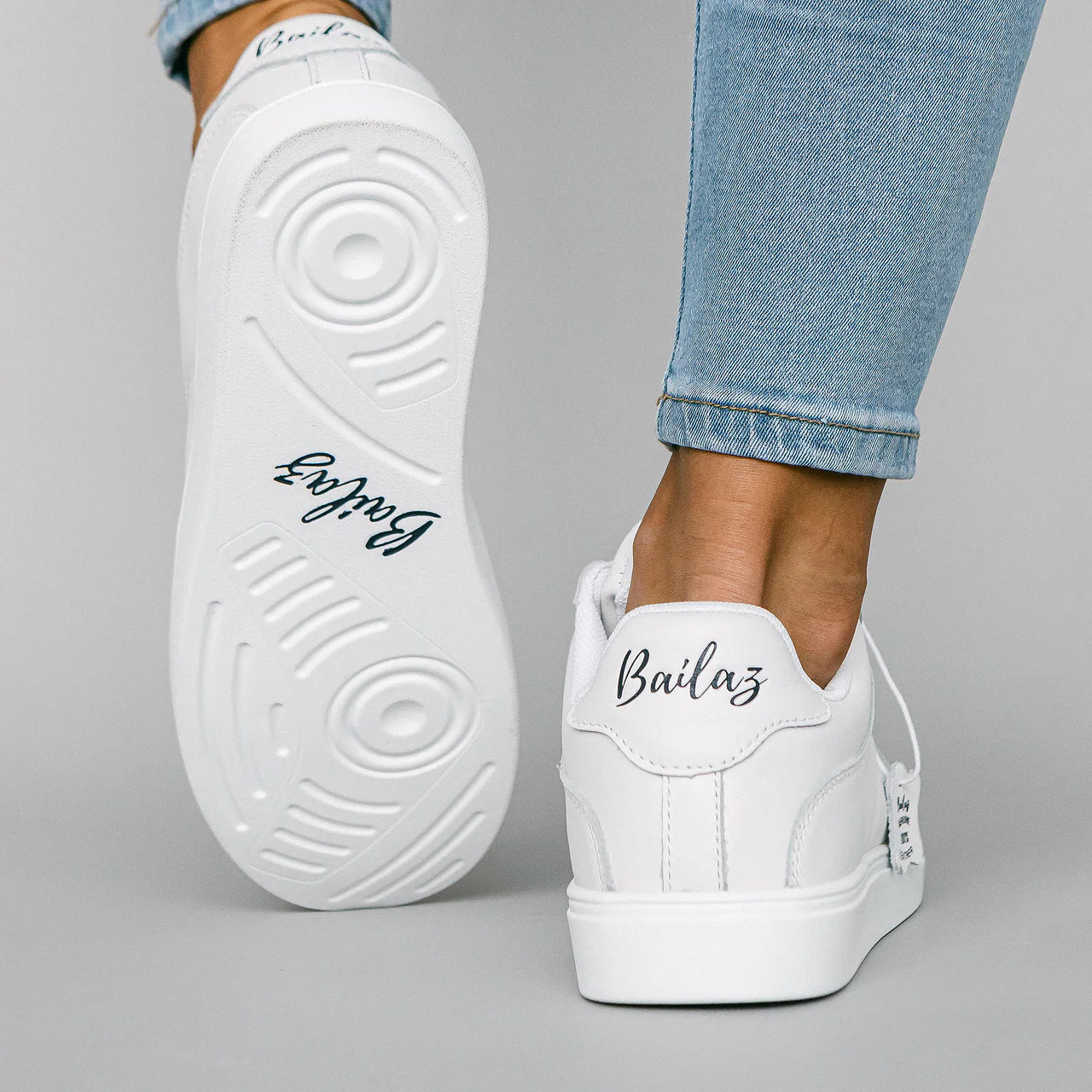 Arctic White Bailaz Dance Sneakers