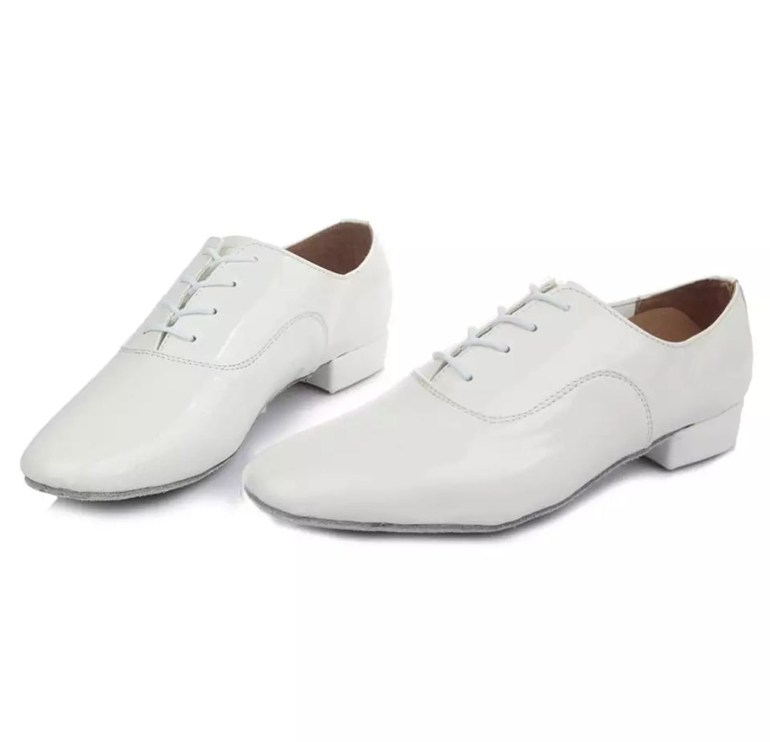 Mens White Latin Dance Shoes