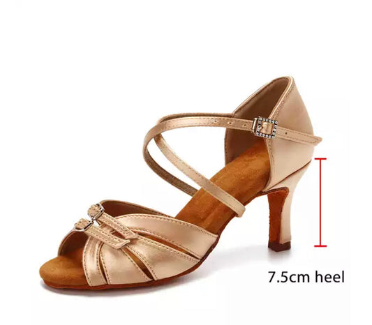 Blush Adjustable Dance Heel