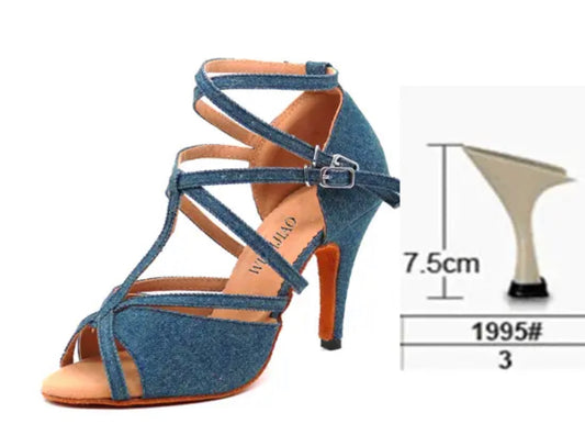 Denim 7.5cm heel